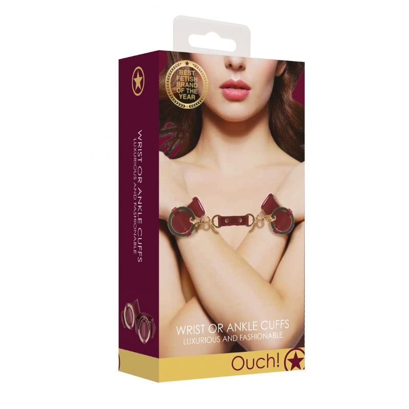 Ouch Halo: Luxe Bondage Manchetten met Gouden AccentenBdsm - BoeienOuchBDSM