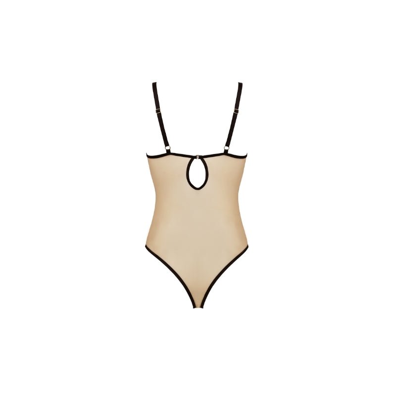 Casmir Sexy Lingerie Daisy Body Beige, achterkant zonder model