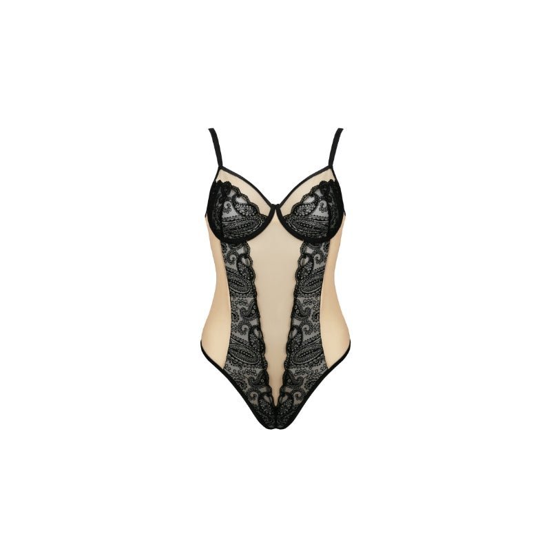 Casmir Sexy Lingerie Daisy Body Beige, voorkant zonder model