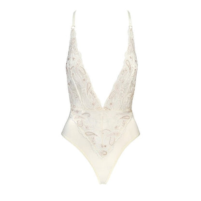 Casmir Sexy Lingerie Inoe Body Wit Satijn, voorkant zonder model