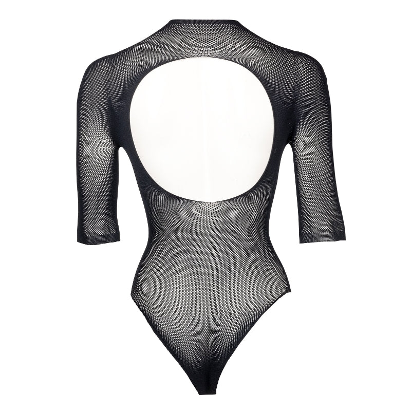 Le Désir Sexy Lingerie Netstof Body Lange Mouwen One Size, achterkant zonder model