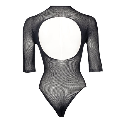 Le Désir Sexy Lingerie Netstof Body Lange Mouwen One Size, achterkant zonder model