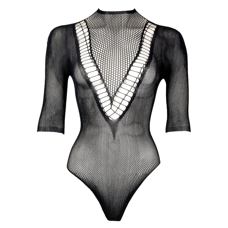 Le Désir Sexy Lingerie Netstof Body Lange Mouwen One Size, voorkant zonder model
