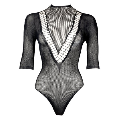Le Désir Sexy Lingerie Netstof Body Lange Mouwen One Size, voorkant zonder model