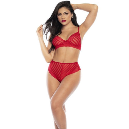 Mapalé Sexy BH en Slip Set Rood, voorkant
