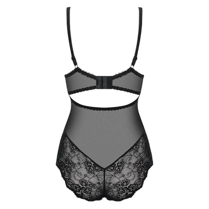 Obsessive Sexy Lingerie Amallie Queen Size Body Zwart, achterkant zonder model