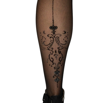 Ballerina's Secret Zwarte Hold-Ups met Kant en Naad - Elegantie voor Speciale GelegenhedenDames lingerie - Xl - body / pantyBallerina's SecretBlack SecretS/M