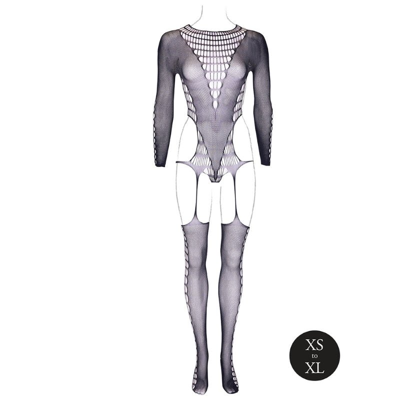 Le Desir Kalyke Catsuit Zwart One-Size, voorkantLe Desir Kalyke Catsuit Zwart One-Size, voorkant zonder model