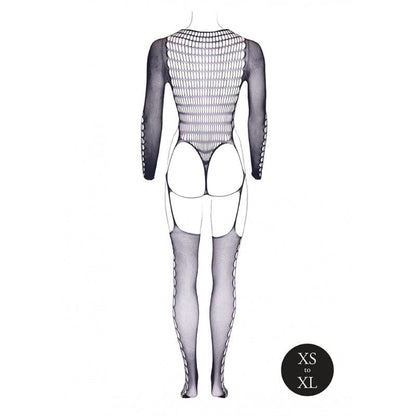 Le Desir Kalyke Catsuit Zwart One-Size, achterkant zonder model