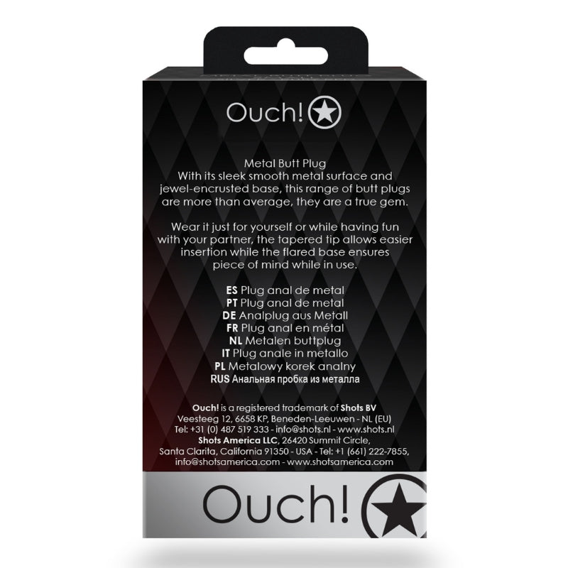 OUCH! Buttplug Hart | Een Juweel | Sensatie en StimulatieDildo - ButtpluggenOuchOuchSmall