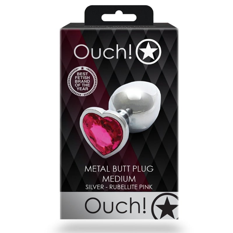 OUCH! Buttplug Hart | Een Juweel | Sensatie en StimulatieDildo - ButtpluggenOuchOuchSmall