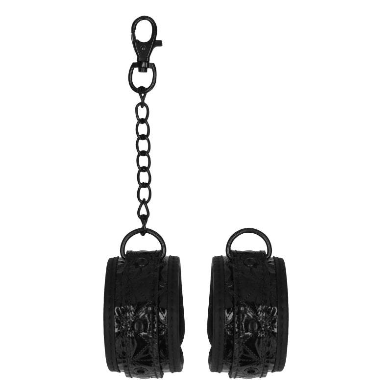Deluxe Neopreen & Kunstleer Handboeien - Elegant & StevigBdsm - BoeienOuchBDSM