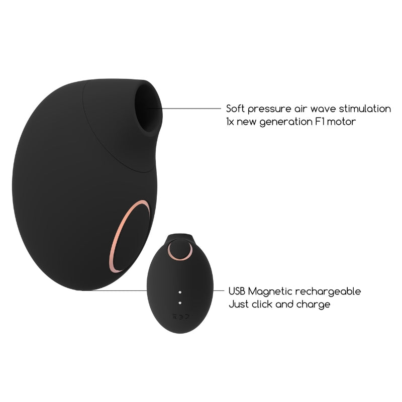 Irresistible Seductive - Air Pulse VibratorVibo's - Vibrator g spotIrresistibleIrresistibleZwart