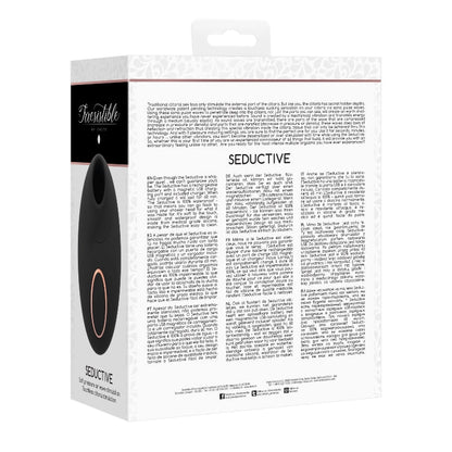 Irresistible Seductive - Air Pulse VibratorVibo's - Vibrator g spotIrresistibleIrresistibleZwart