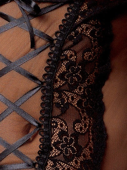 Jarretel Set Marcelle met Bijpassende StringDames lingerie - Jarretel setjesCasmirCasmirS/M
