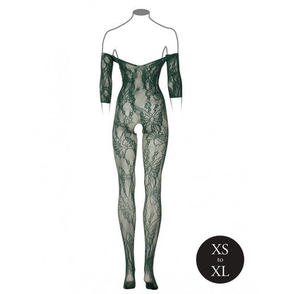 Le Desir Sexy Lingerie Catsuit Kant Groen, achterkant zonder model