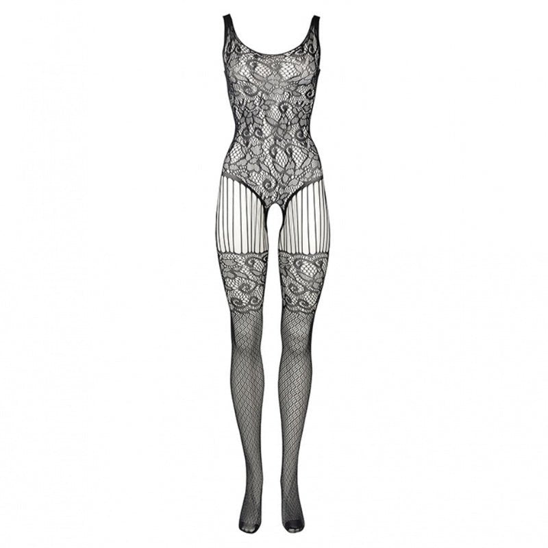 Le Désir Bodystocking met Kant en Faux Visnet Effect - Queen SizeDames lingerie - BodystockingLe DesirBodystocking