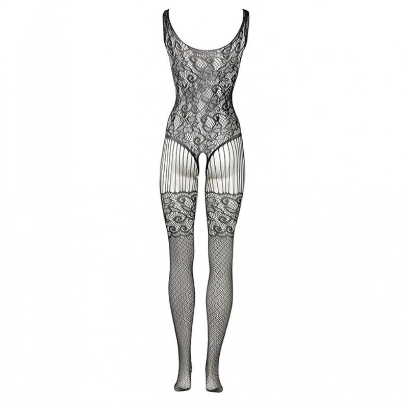Le Désir Bodystocking met Kant en Faux Visnet Effect - Queen SizeDames lingerie - BodystockingLe DesirBodystocking
