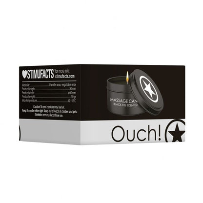 Ouch! Disobedient Massagekaars Zwart - Sensuele Warmte en GeurDrogisterij - VerzorgingOuchGiftbox