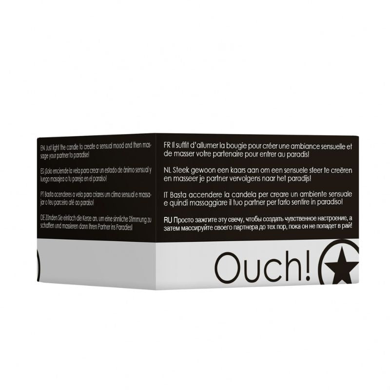 Ouch! Disobedient Massagekaars Zwart - Sensuele Warmte en GeurDrogisterij - VerzorgingOuchGiftbox