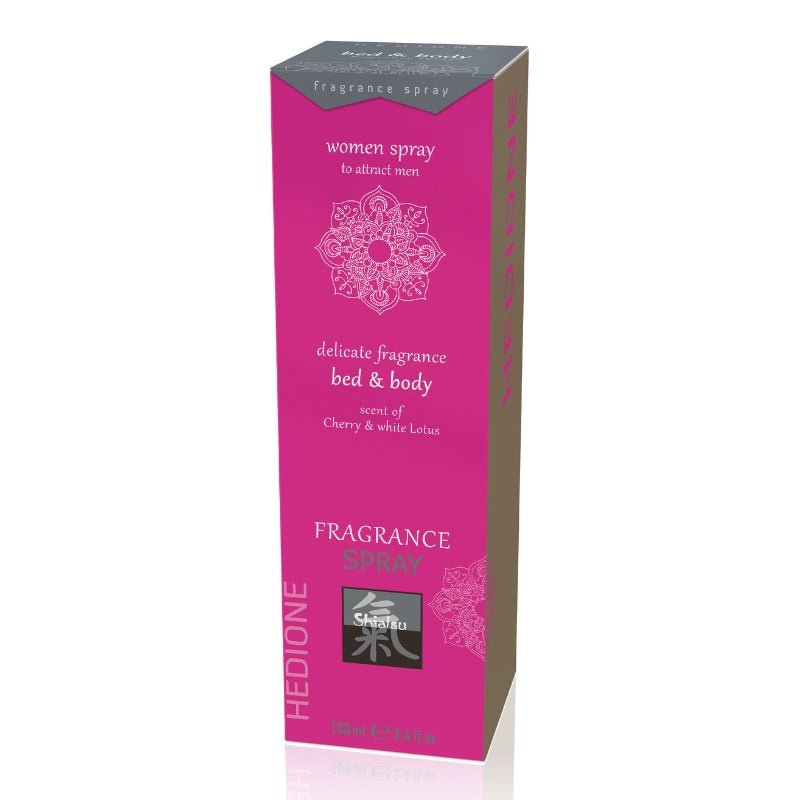 Pheromone Bed & Body Fragrance - Cherry & White LotusDrogisterij - GeurtjesHOTGeurtjesAmber