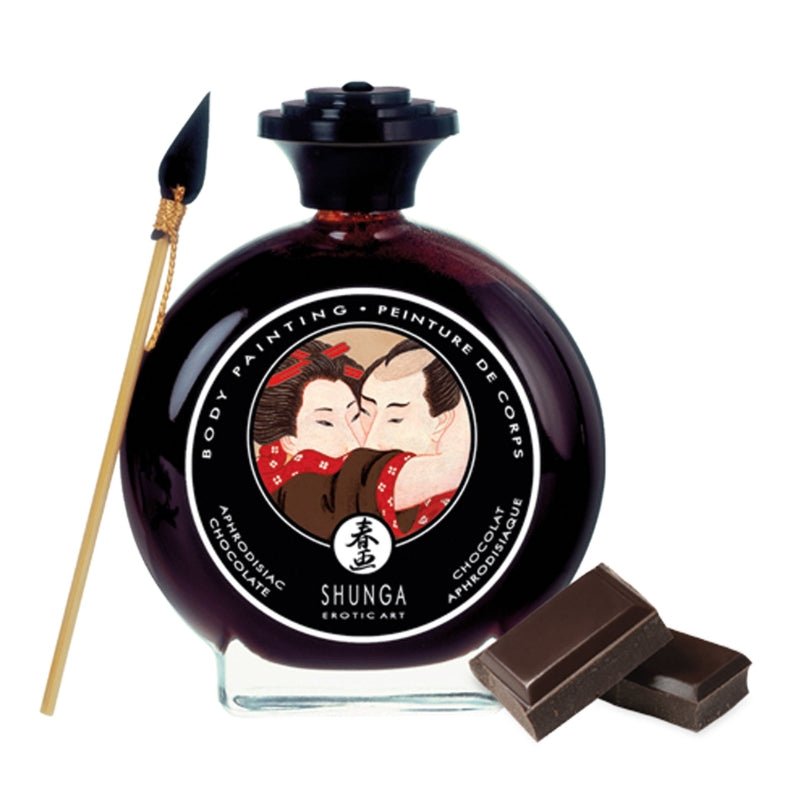Shunga Edible Body Paint - Ontdek Sensuele Smaak en KunstDrogisterij - VerzorgingShungaBodypaintChocolade