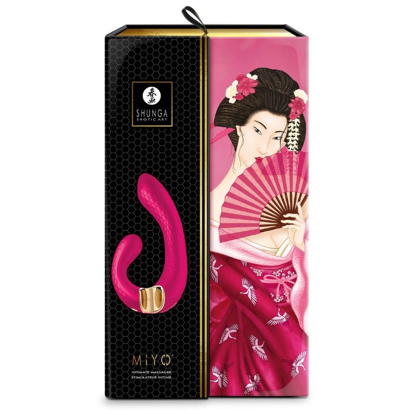 Shunga MIYO Dubbele Stimulator - Plezier voor Clitoris en G-spotVibo's - Vibrator g spotShungaSeksspeeltjesFuchsia